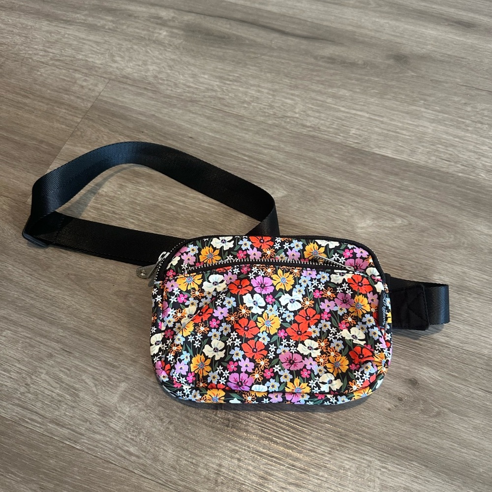 Brighton Floral Black Crossbody Bag